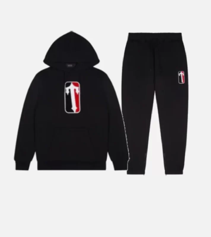 Trapstar Con Capucha League Chenille Negro Chandal