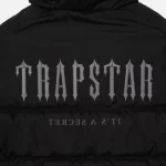 Trapstar Acolchada Con Capucha Negra Decoded Chaqueta