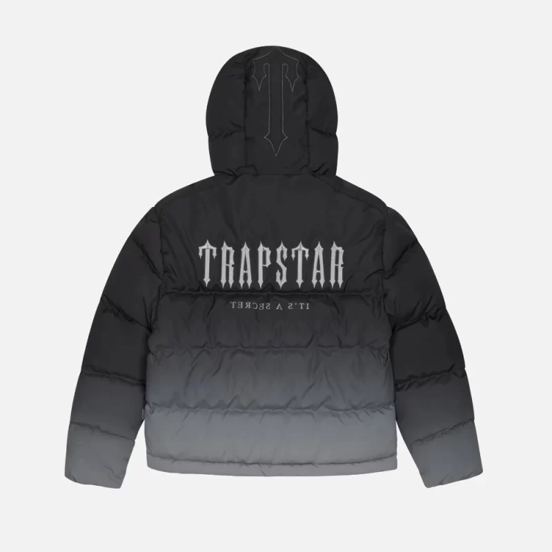 Trapstar Acolchada Con Capucha Decoded 2.0 Negro Chaqueta