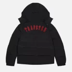 Trapstar Acolchada Con Capucha Irongate Negra Chaqueta